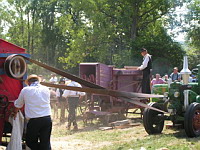 Battage a l'ancienne - Courroie (ph. F. Mrugala, St Jean de Touslas)